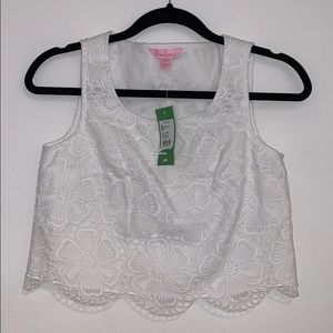 Lily Pulitzer cropped blouse
